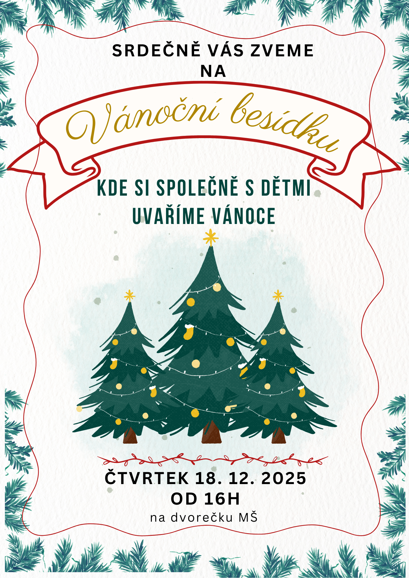 Green Modern Merry Christmas Flyer